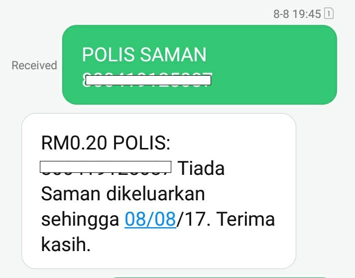 Failed mybayar saman connection PDRM Hadir