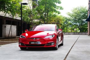 Red Tesla Model S Malaysia